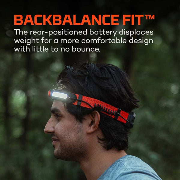 NEBO Curv 600 Lumen USB C Rechargeable Headlamp with Adjustable Strap 89660