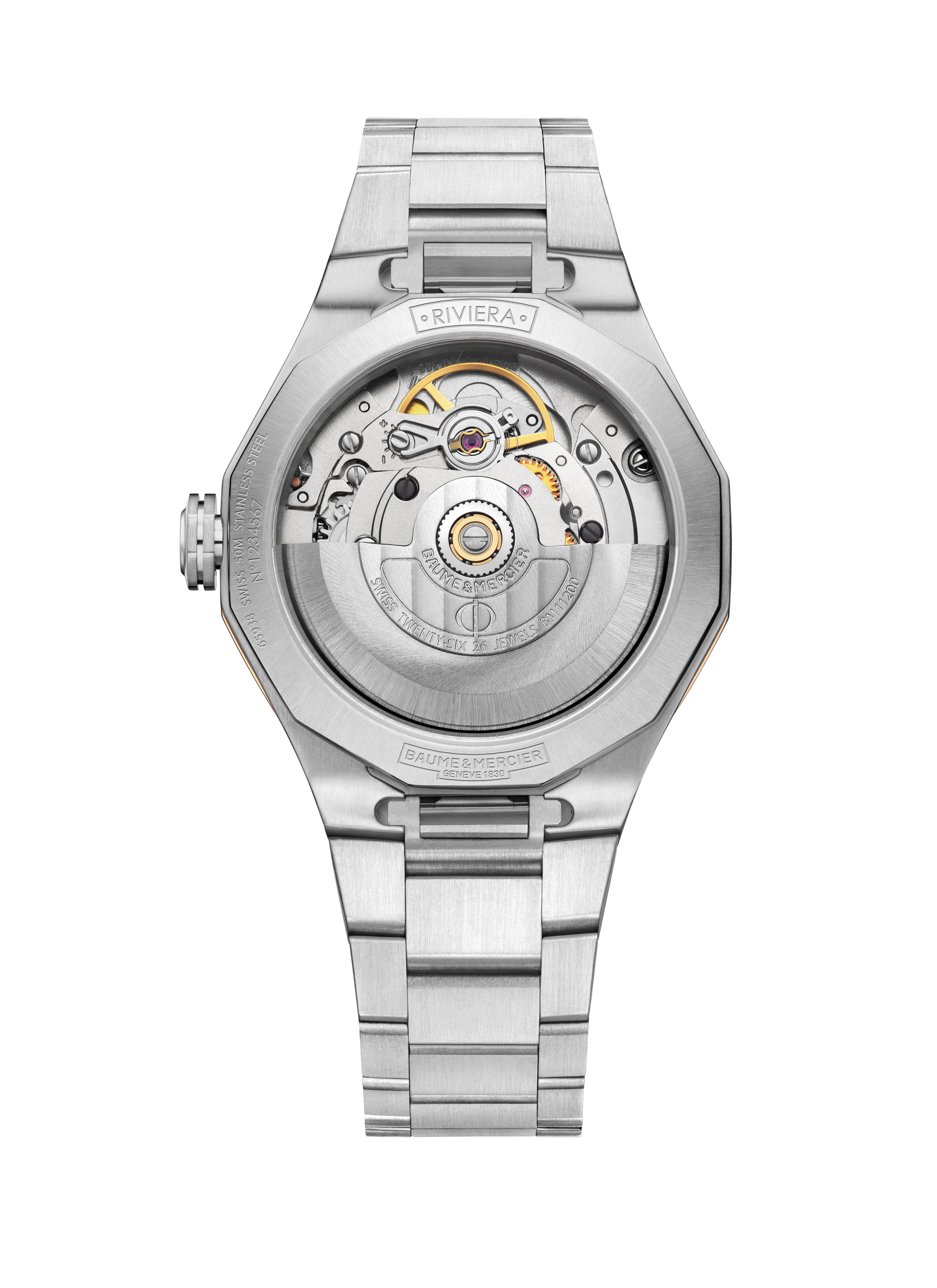 Baume & Mercier Riviera Automatic Watch Date Display - 33mm