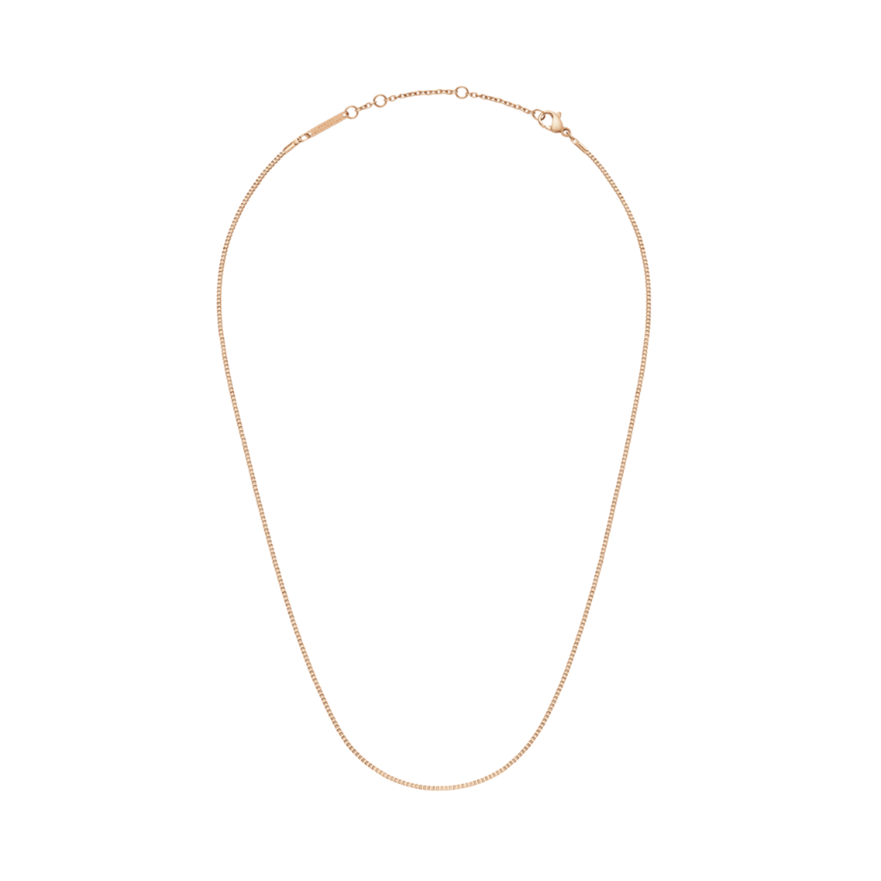 Daniel Wellington Box Chain Rose Gold Necklace DW00400553
