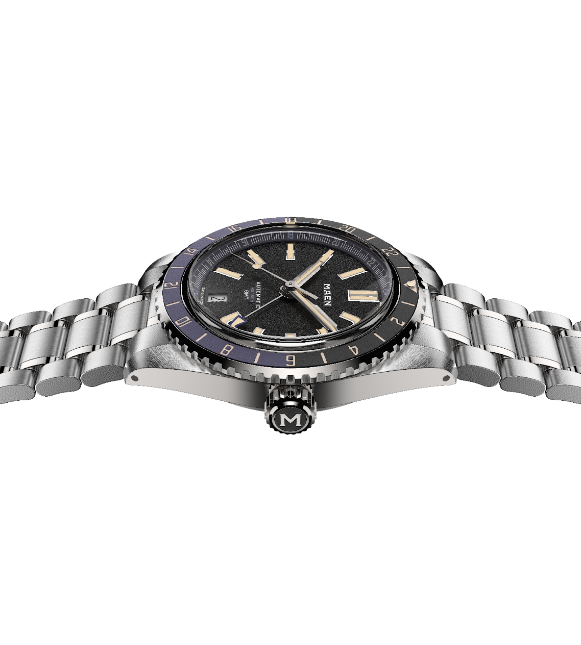 MAEN Hudson 38 GMT MKII Blue Dial Automatic Watch M1.3.5