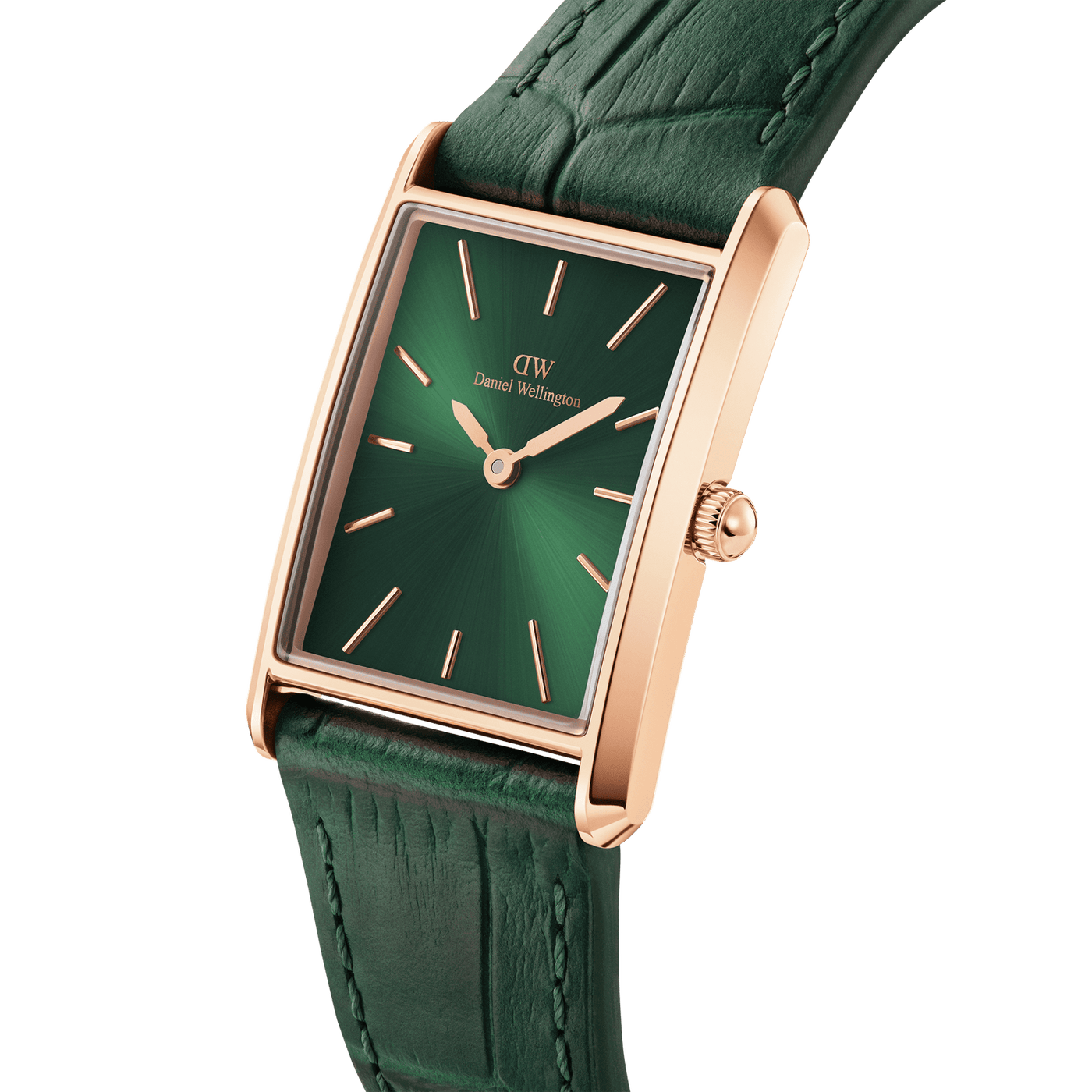 Daniel Wellington Bound Crocodile Emerald Sunray Rose Gold