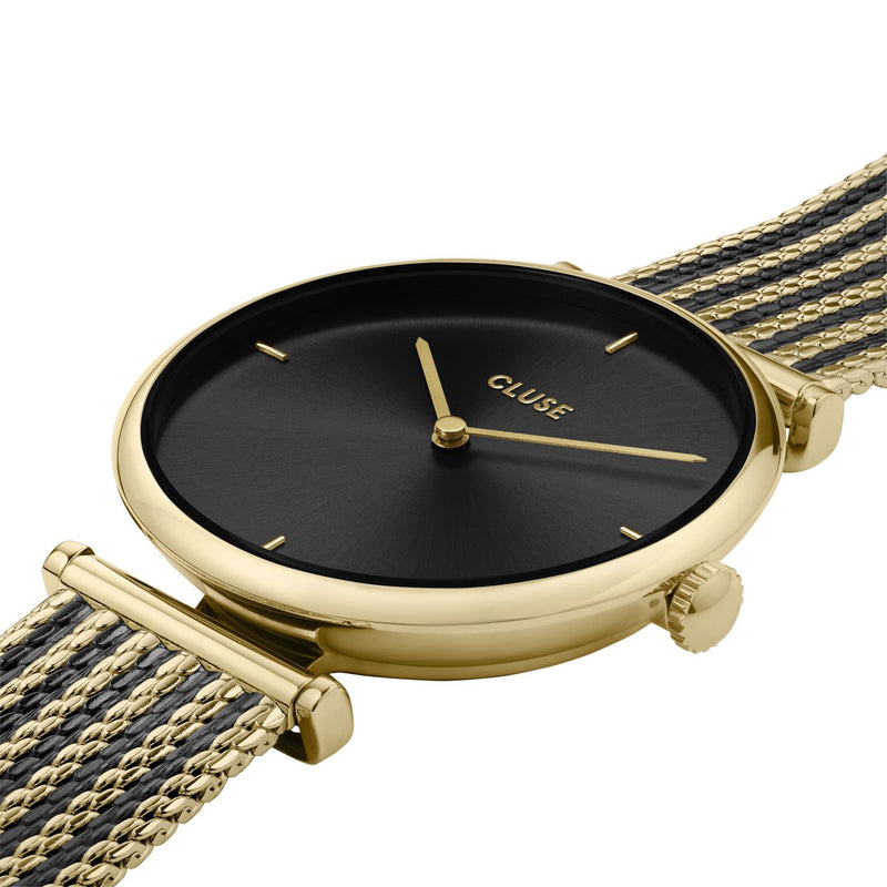 CLUSE Triomphe Mesh Bicolour Gold Black /Black Watch CW10403