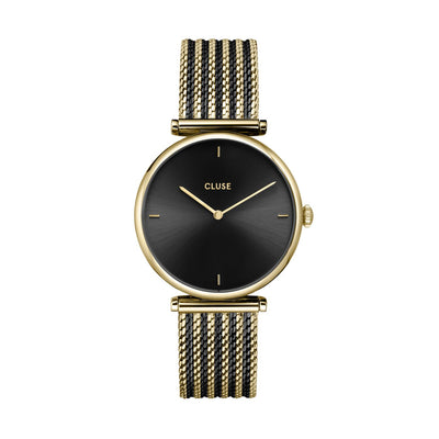 CLUSE Triomphe Mesh Bicolour Gold Black /Black Watch CW10403