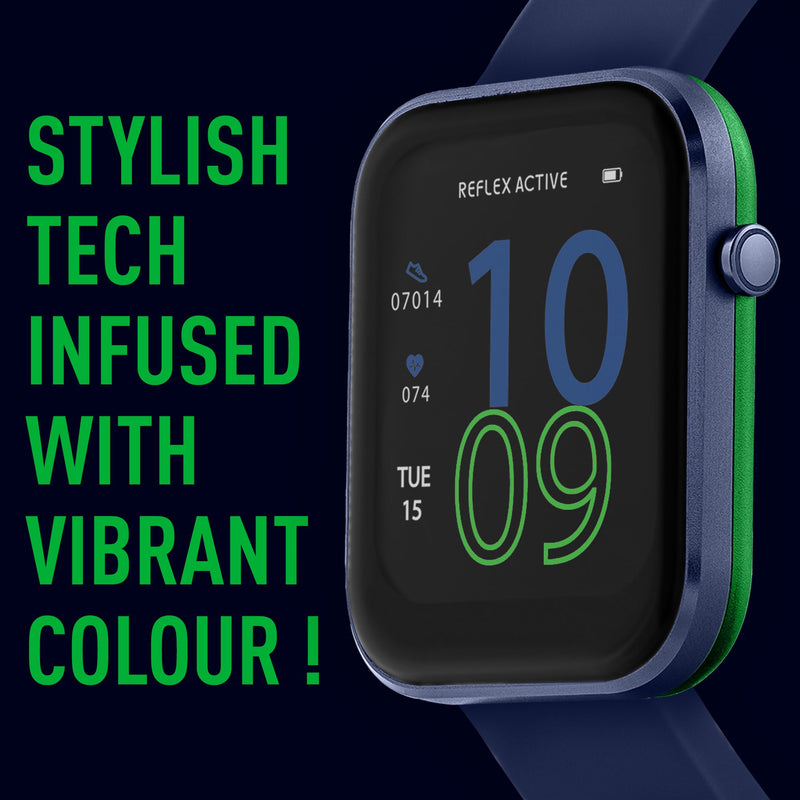 Reflex Active Series 12 Navy Silicone Smartwatch RA12-2154