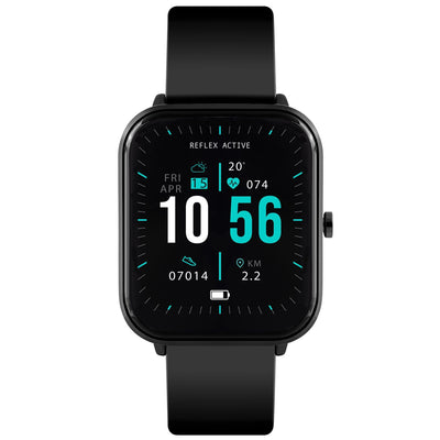 Reflex Active Series 15 Black Case Black Silicone Strap Smart Watch RA15-2144