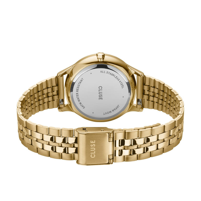 CLUSE Minuit Multifunction Full Gold Link Watch CW10701