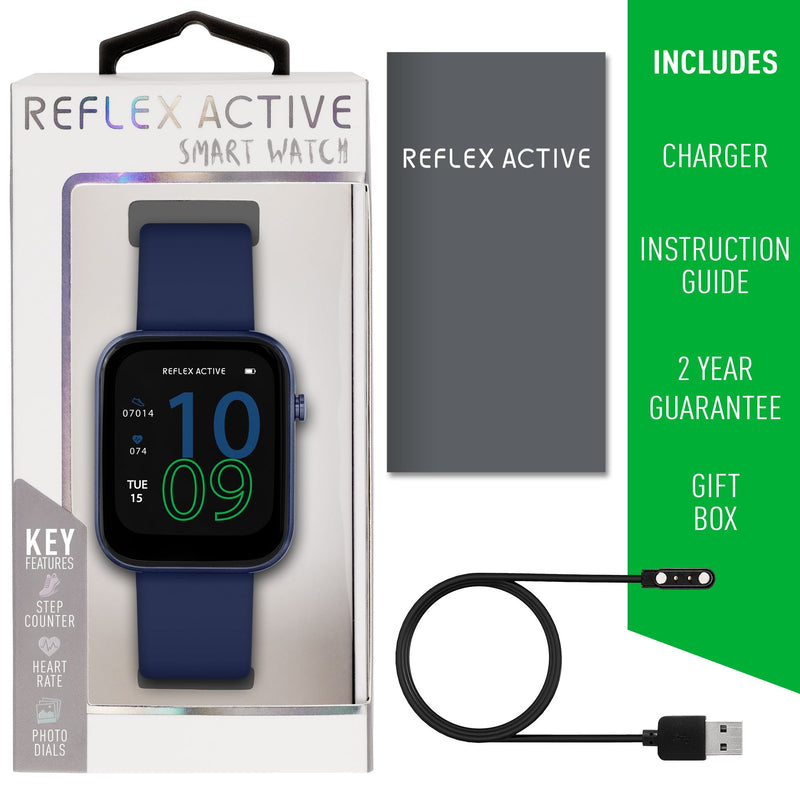 Reflex Active Series 12 Navy Silicone Smartwatch RA12-2154