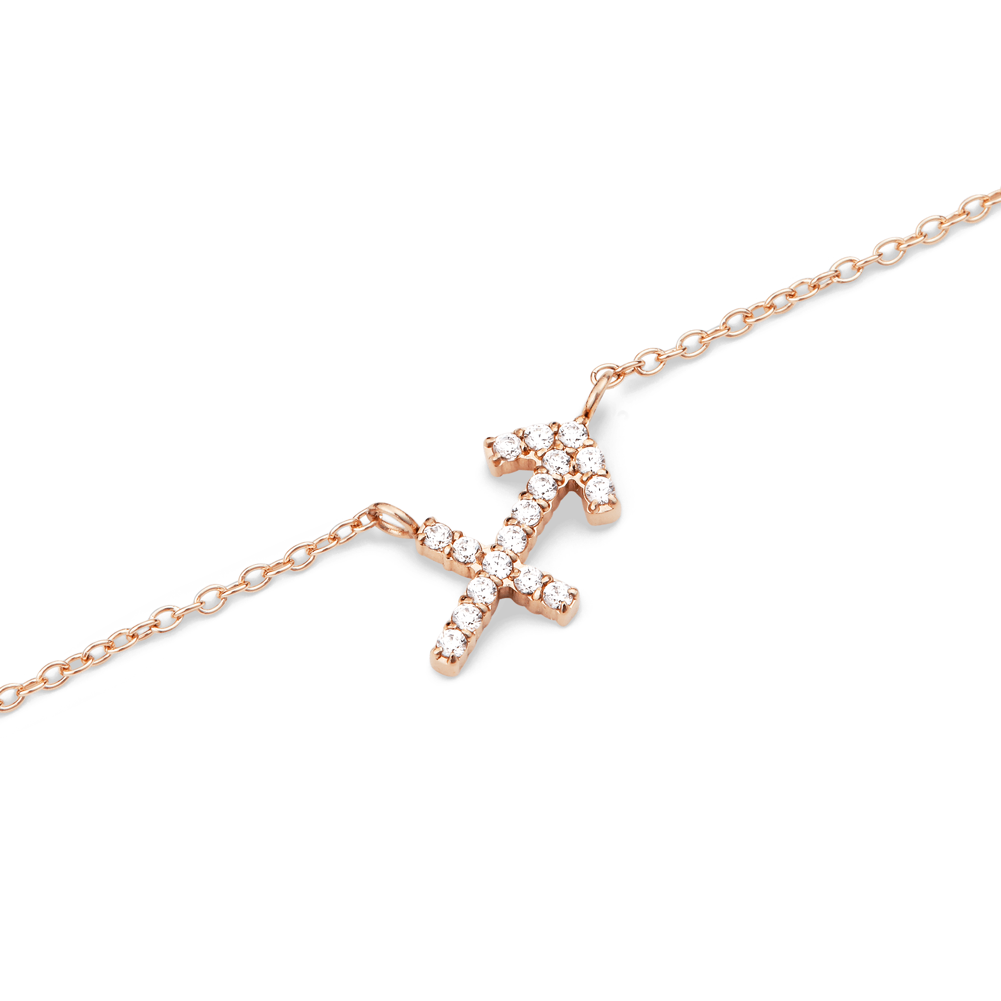 Daniel Wellington Zodiac Crystal Necklace Rose Gold
