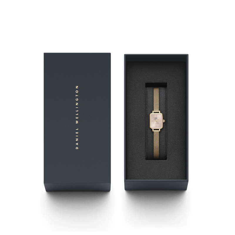 Daniel Wellington Quadro Mini 15.4X18.2 Evergold Blush Watch DW00100655