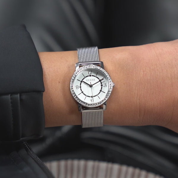 GUESS Ladies Silver Tone Analog Watch GW0534L1