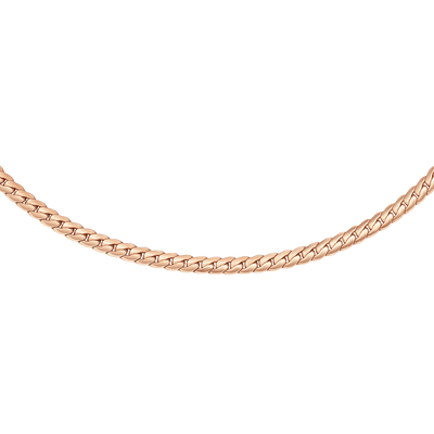 Flat Chain Rose Gold Necklace DW00400544