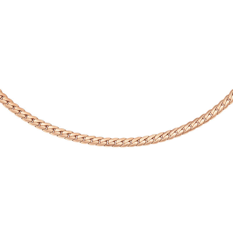 Flat Chain Rose Gold Necklace DW00400544