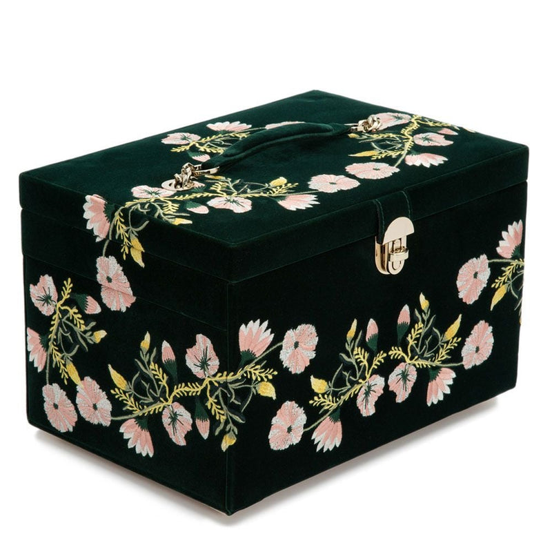 Wolf Zoe Large Jewelry Box Forest Green 393012