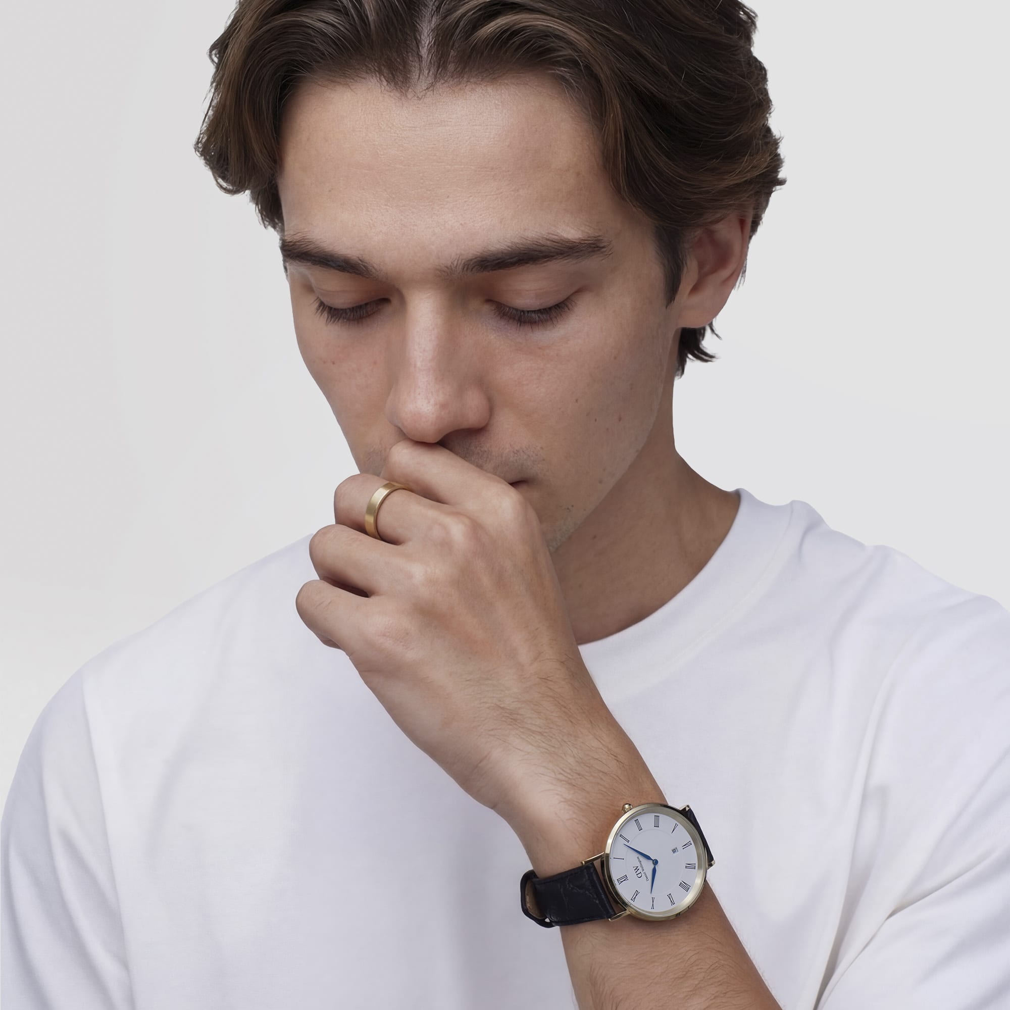 Daniel Wellington Line Ring Brushed Gold 4.5mm