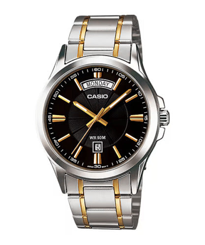 Casio Analog Day-Date Watch MTP1381G-1A