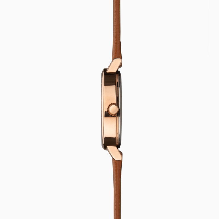 Sekonda Womens Nature Inspired Watch Brown Leather Strap Durable Timepiece