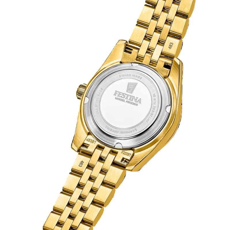 Festina Swiss Made Classic White Dial Stainless Steel Women’s Watch F20089/1