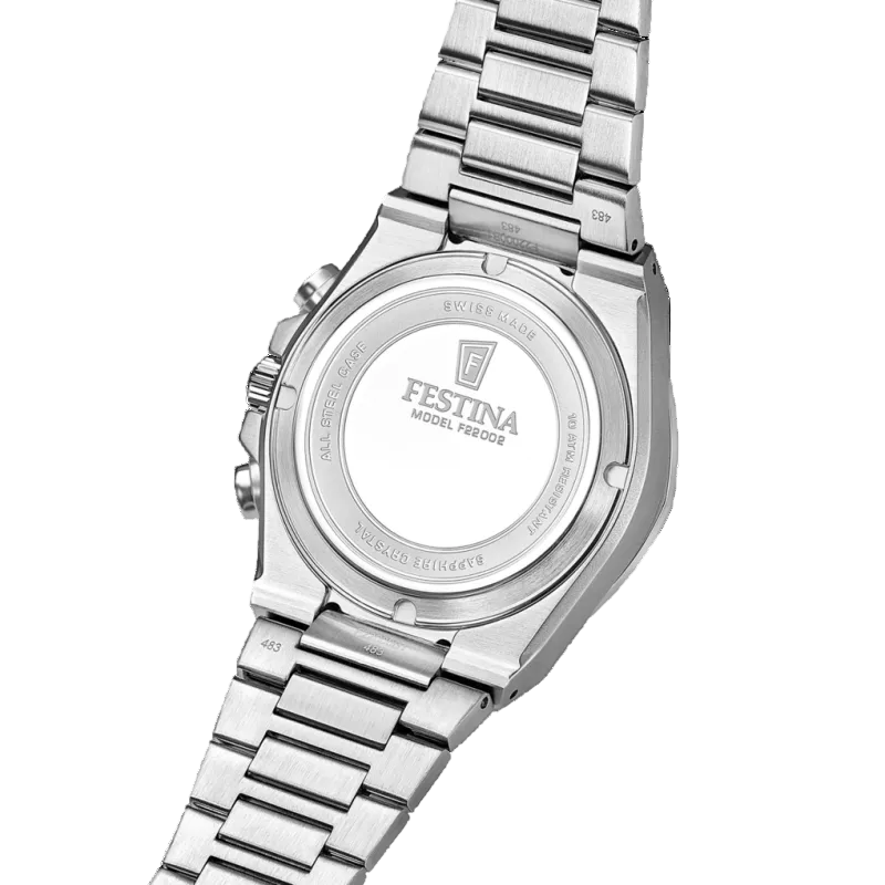 Festina Swiss Made Blue Dial Stainless Steel Men's Watch F22002/2