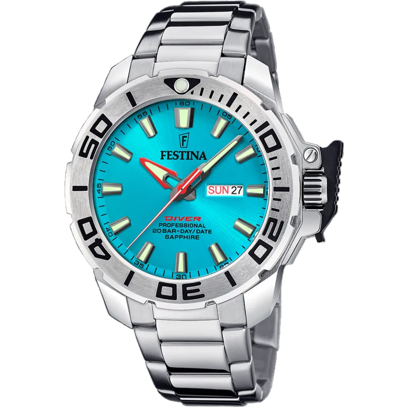 Festina Blue Dial Stainless Steel Men's Watch F20665/6
