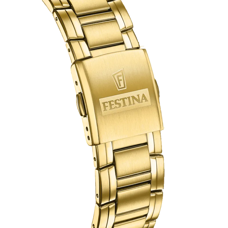 Festina Timeless Chronograph Black Dial Stainless Steel Men's Watch F20705/4