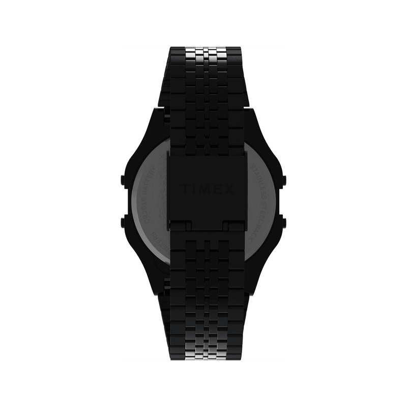 Timex T80 Space Invaders Black Stainless Steel Watch TW2V30200