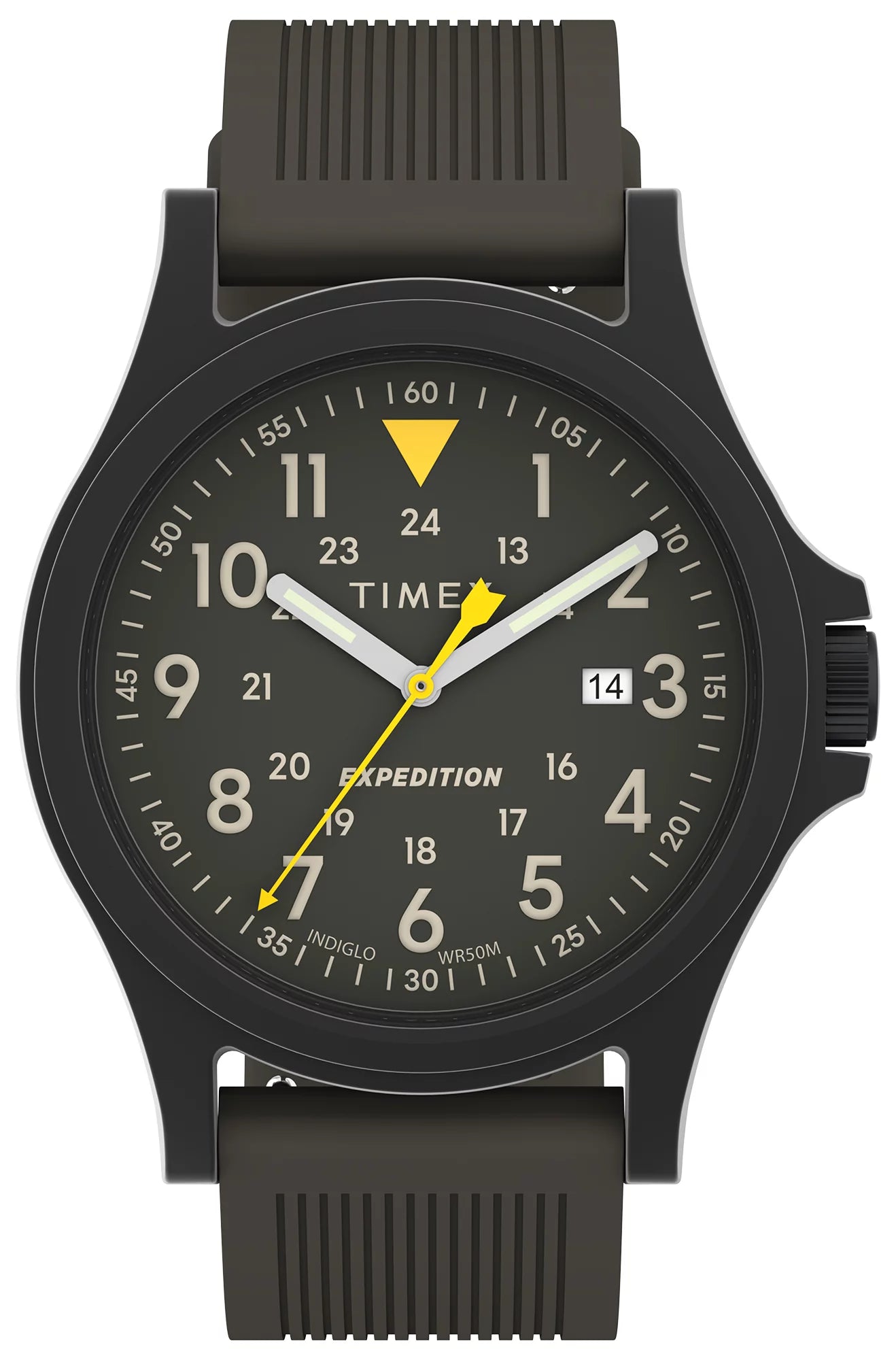 Timex Expedition Acadia Silicone Strap Brown Dial Watch TW4B30000