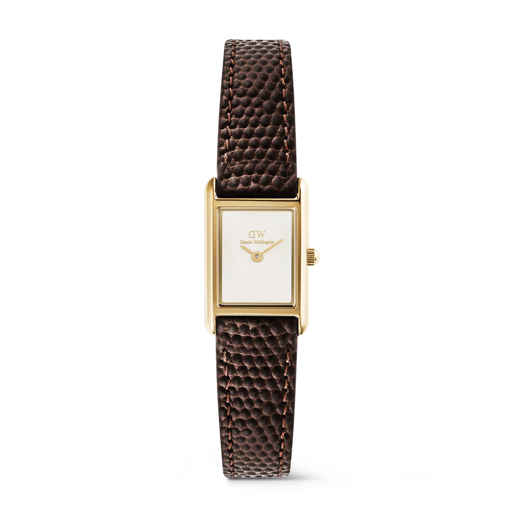 Daniel Wellington Bound Mini Dark Brown Lizard Gold DW00100904