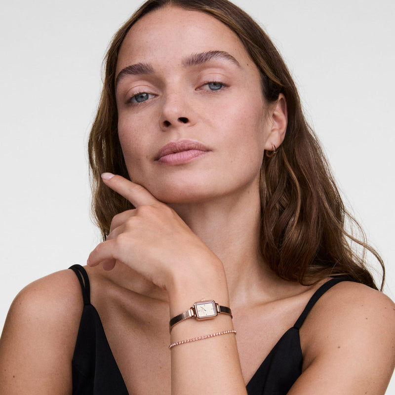 Daniel Wellington Classic Tennis Apricot Rose Gold Bracelet DW00401112