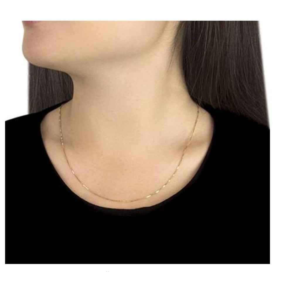 9K Yellow Gold Adjustable Venetian Box Chain 45-50cm