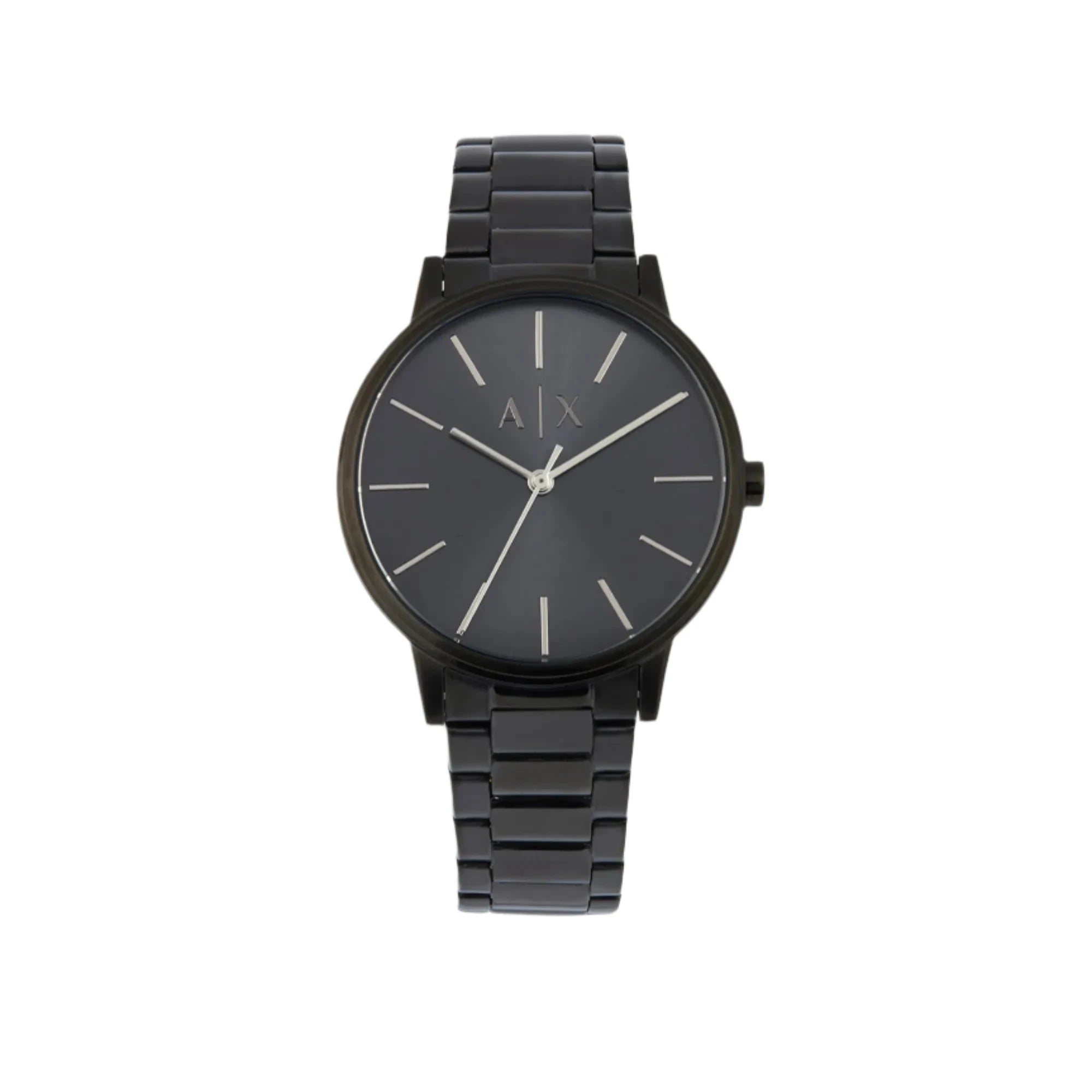 Armani Cayde Elegant Black Steel Band Timepiece AX2701