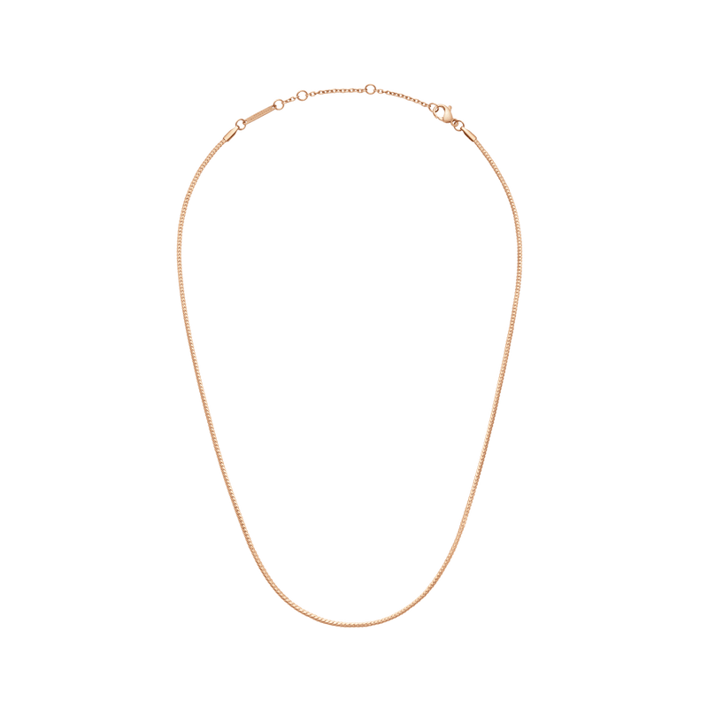 Flat Chain Rose Gold Necklace DW00400544