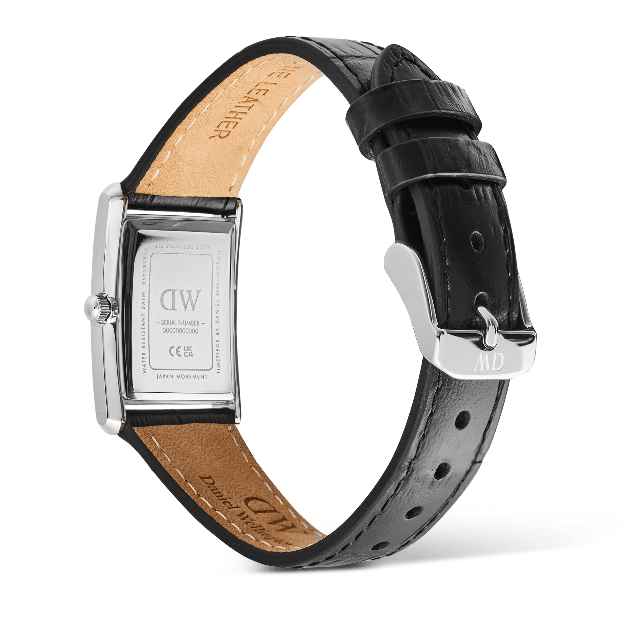 Daniel Wellington Bound Black Crocodile Guilloché Silver DW00100898