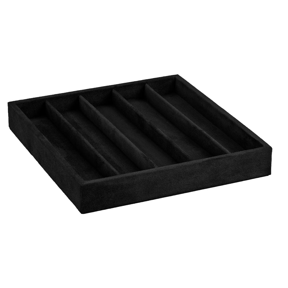 Wolf The Den 8 Piece Watch Winder Safe Black 430802 five-section strap insert