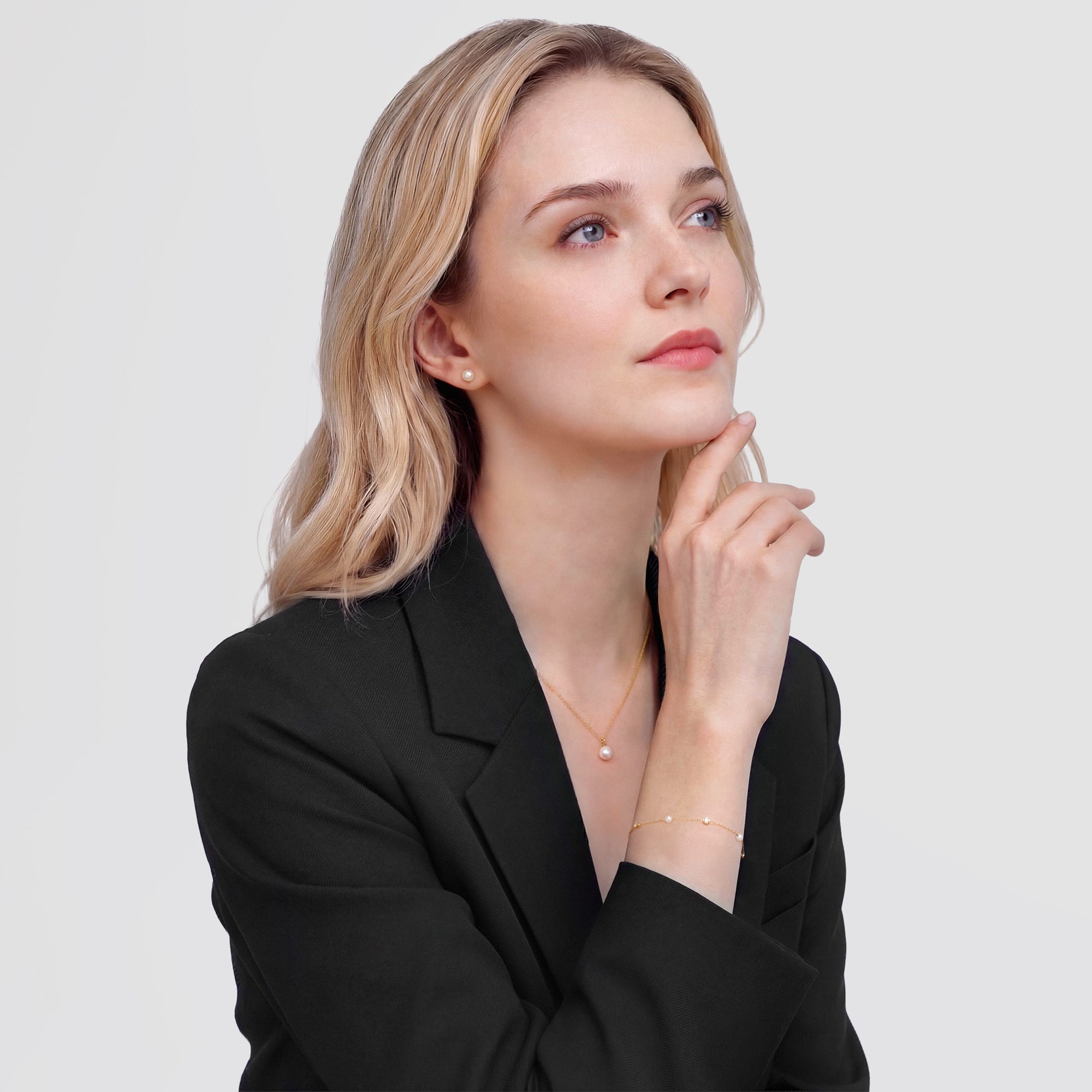 Daniel Wellington Pearl Necklace Gold