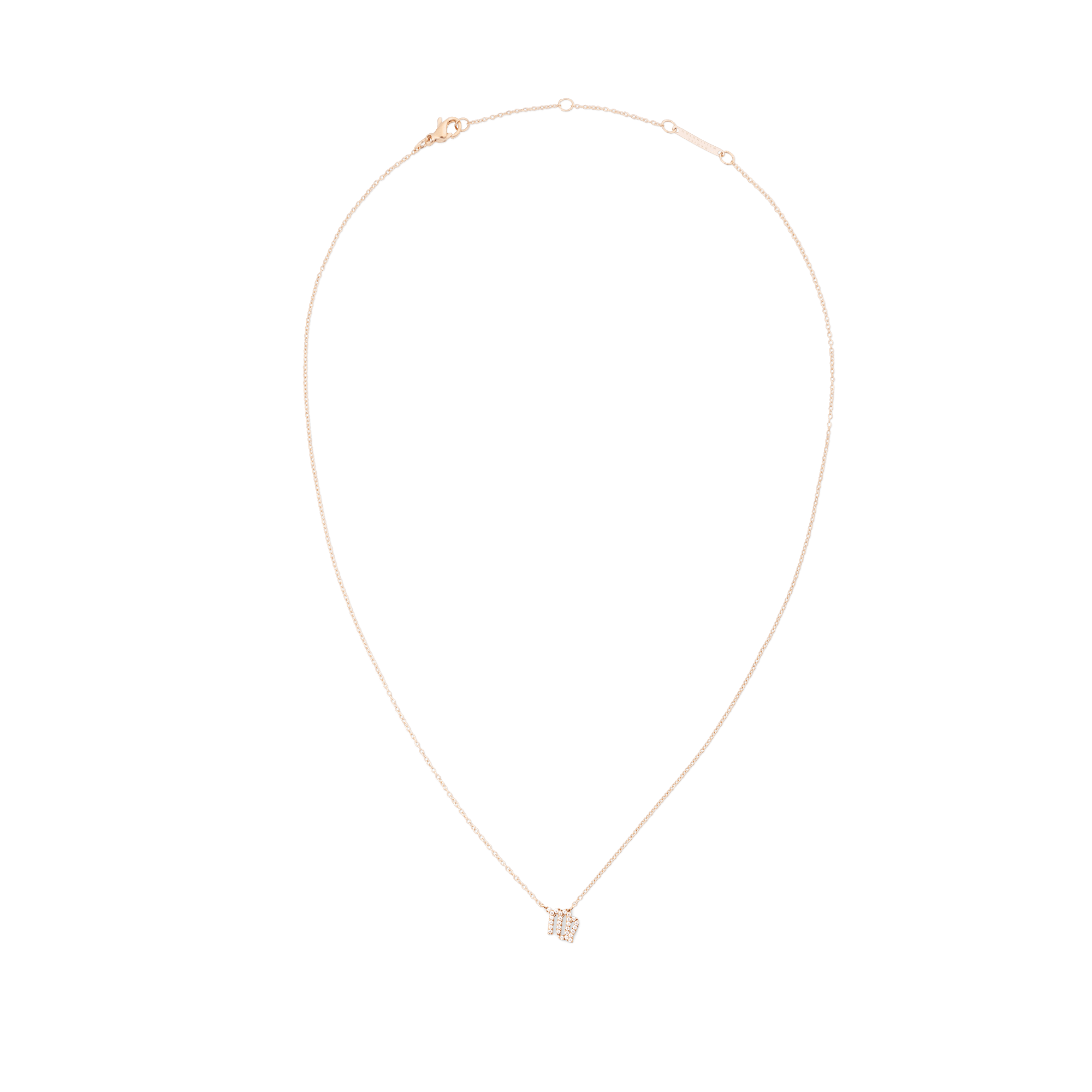 Daniel Wellington Zodiac Crystal Necklace Rose Gold