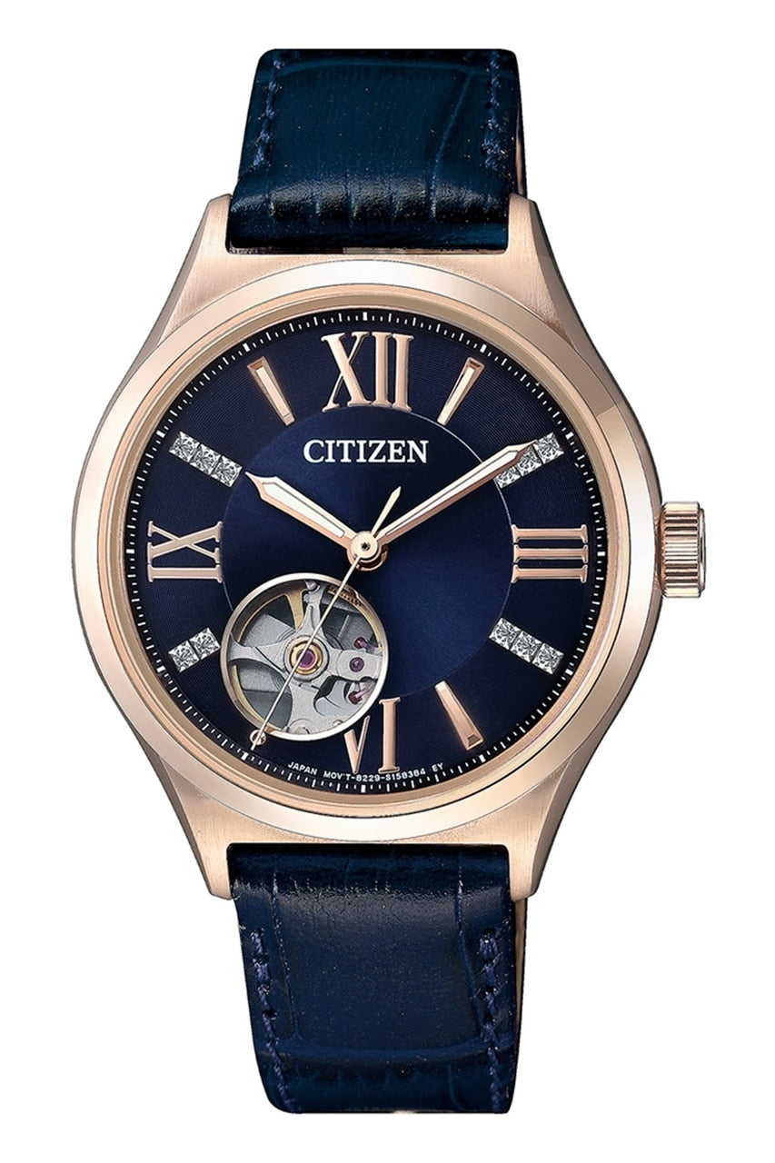 Citizen Leather Blue Dial Women's Watch