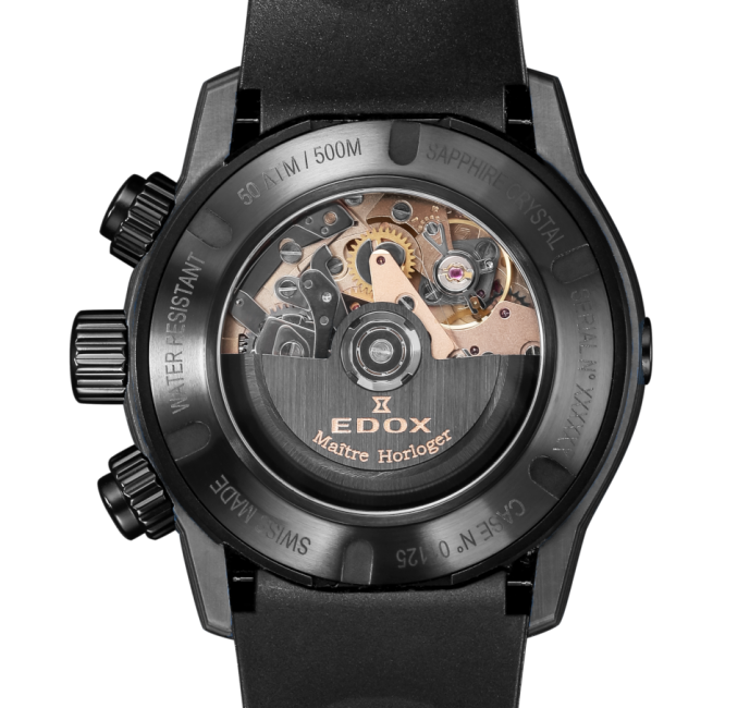 超熱 Carbon CO-1 Edox Chrongraph Watch Men's Automatic その他