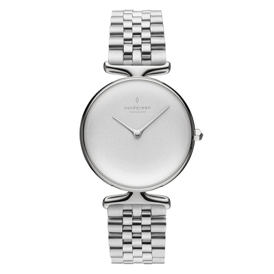 Nordgreen Unika Silver Link Bracelet 32mm Watch