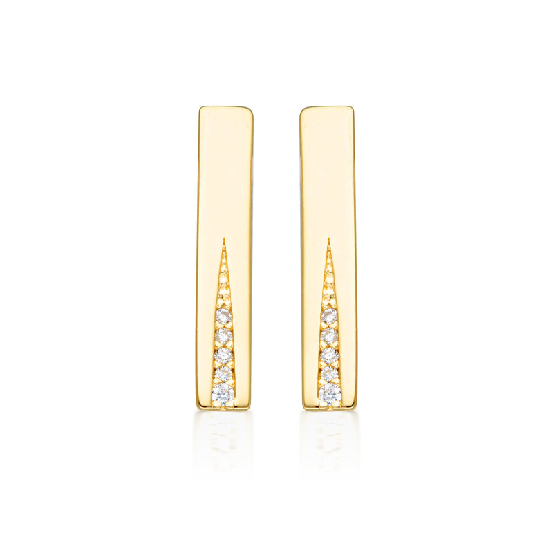 GEORGINI THE LAYERED EDIT GILDED EARRINGS GOLD