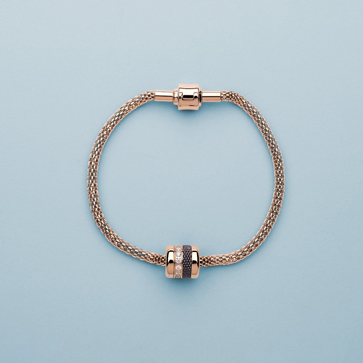 BERING Arctic Symphony Polished Rose Gold  Detachable Charm Set