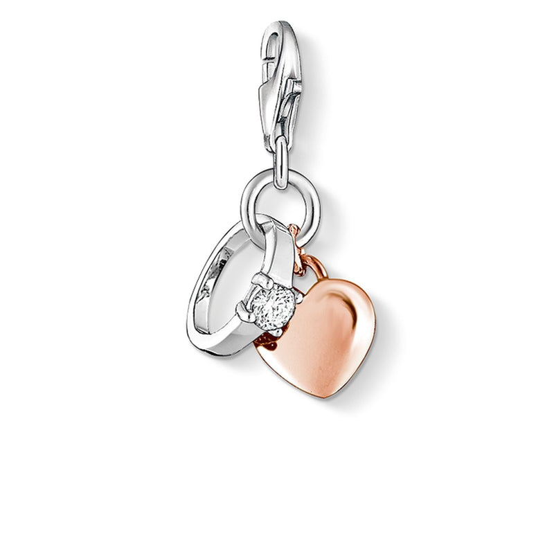 Thomas Sabo Charm Pendant "Ring With Heart"