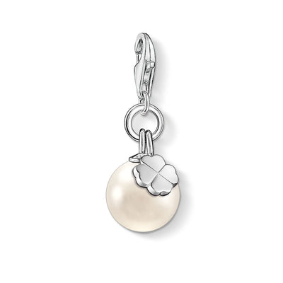 Thomas Sabo Charm Pendant "Pearl With Cloverleaf"