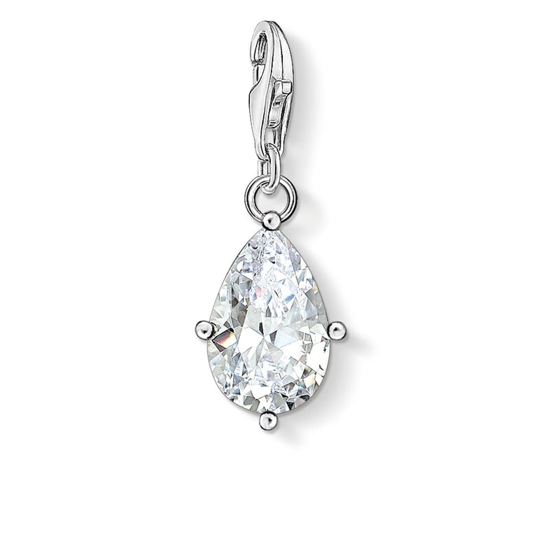 Thomas Sabo Charm Pendant White Stone Droplet