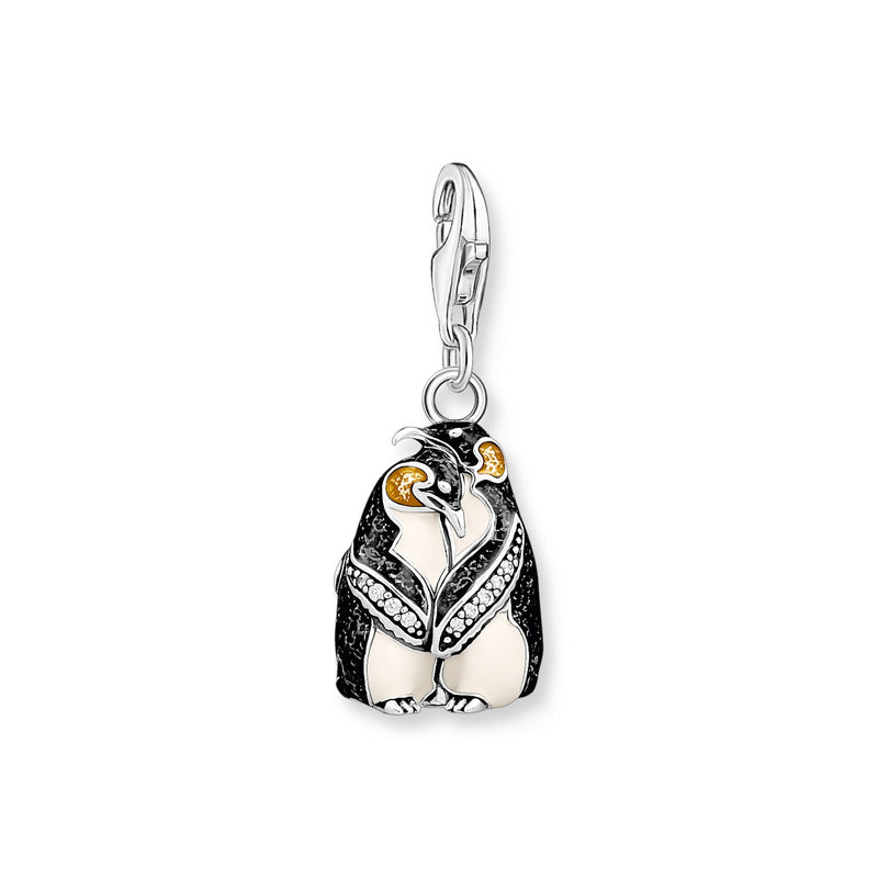 THOMAS SABO Charm pendant penguins silver