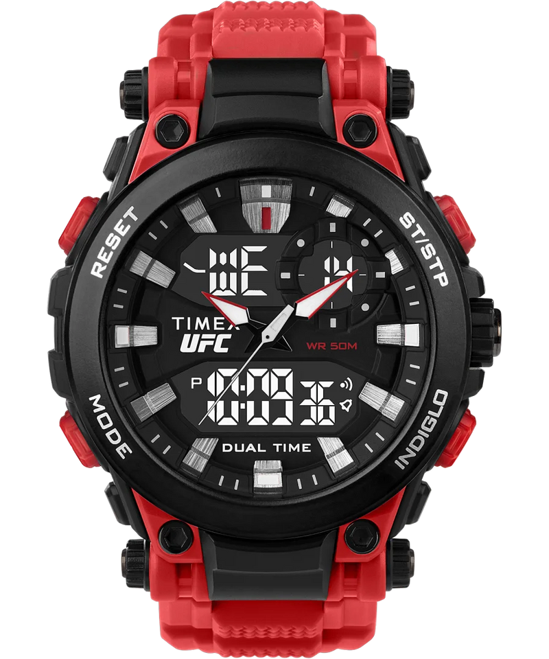 Timex UFC Impact 50mm Resin Strap Watch TW5M53000