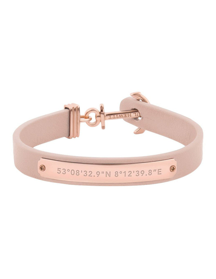 Paul Hewitt Signum Female Coordinates Rose Gold / Nude Bracelet - XS