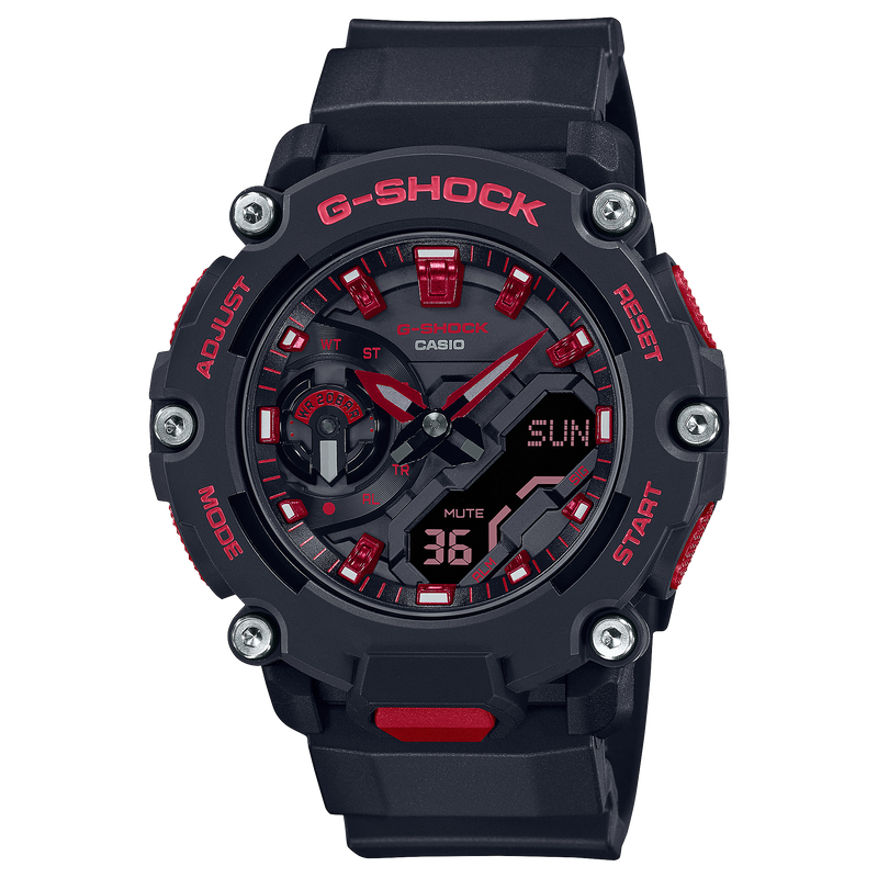 G-Shock Ignite Red Line Black Resin Band Watch GA2200BNR-1A