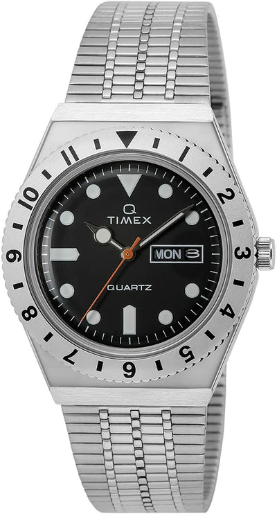 Timex Japan Limited Edition Black Dial Silver Bracelet TW2V00100