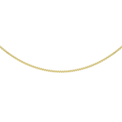 9K Yellow Gold 22 Diamond Cut Box Chain 50cm