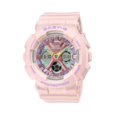 Baby-G Digital Analog Pink Resin Band Watch BA130PM-4A